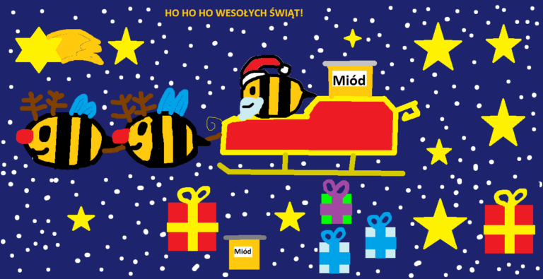 Dowody sympatii dziecięcej — ilustracja świąteczna